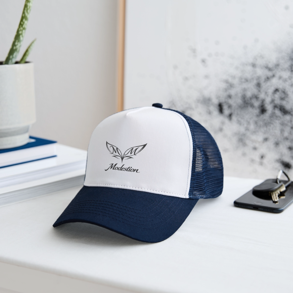 Trucker Cap - white/navy