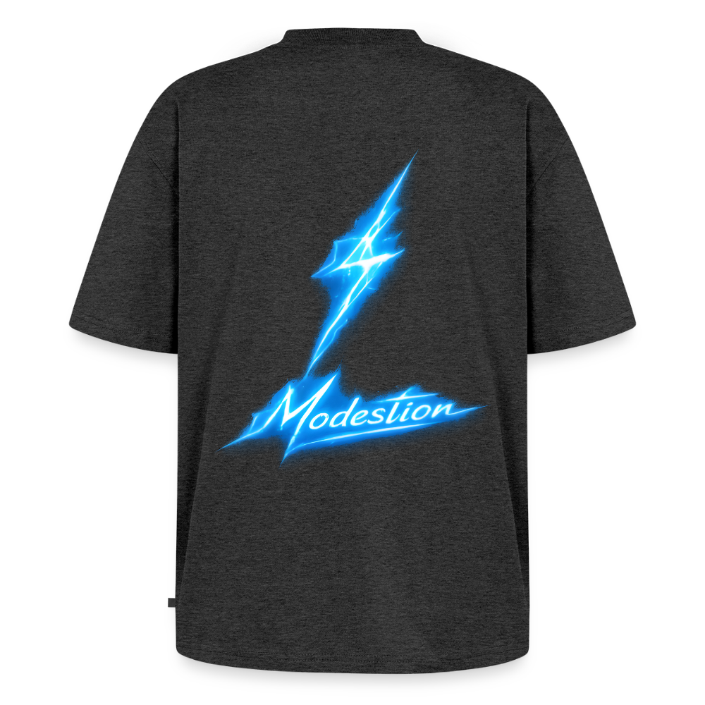 Unisex Premium Oversized Organic T-Shirt - heather anthracite