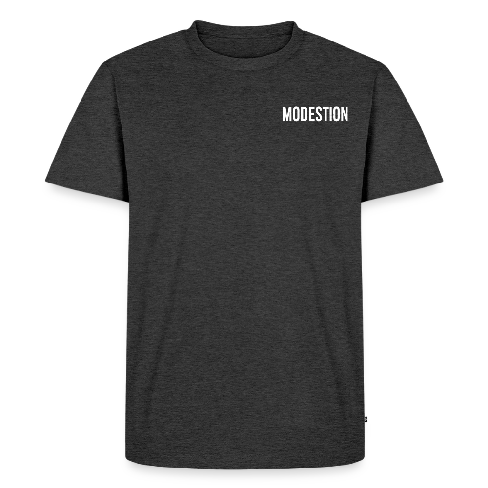 Mannen Premium T-shirt - antraciet gemêleerd
