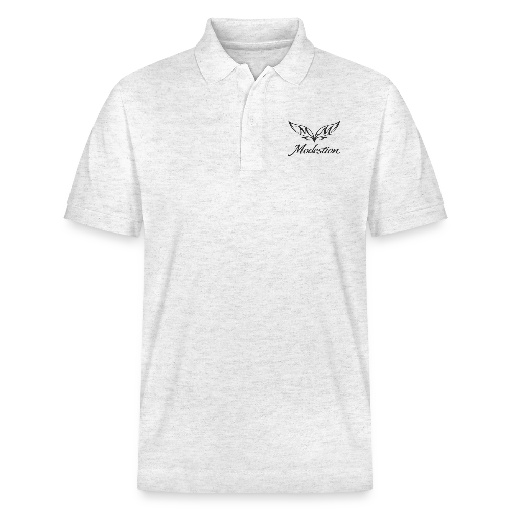 Stanley/Stella Unisex Organic Polo Shirt PREPSTER - heather white
