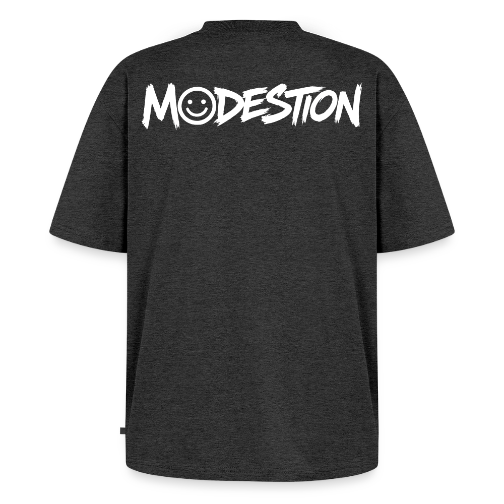 Unisex Premium Oversized Organic T-Shirt - heather anthracite