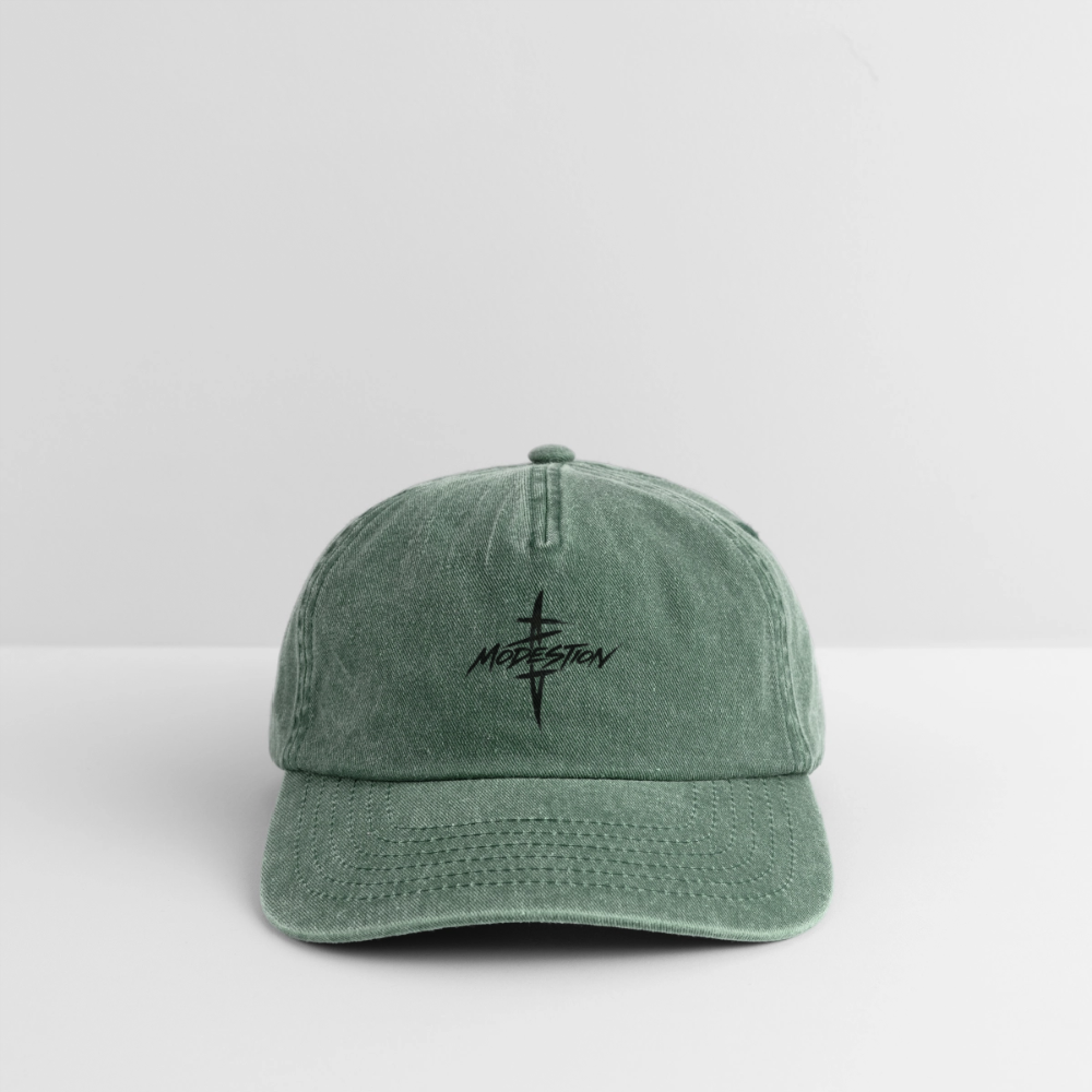 Relaxed Vintage Cap - vintage bottle green 