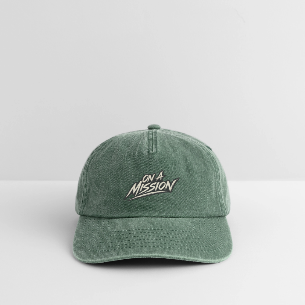 Relaxed Vintage Cap - vintage fles groen 