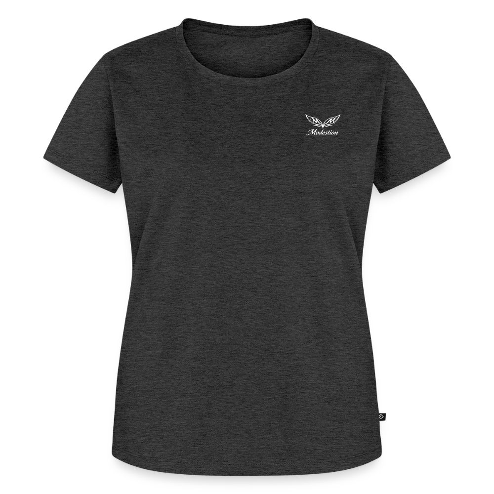 Vrouwen Premium T-shirt - antraciet gemêleerd