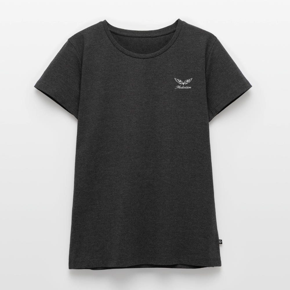 Vrouwen Premium T-shirt - antraciet gemêleerd