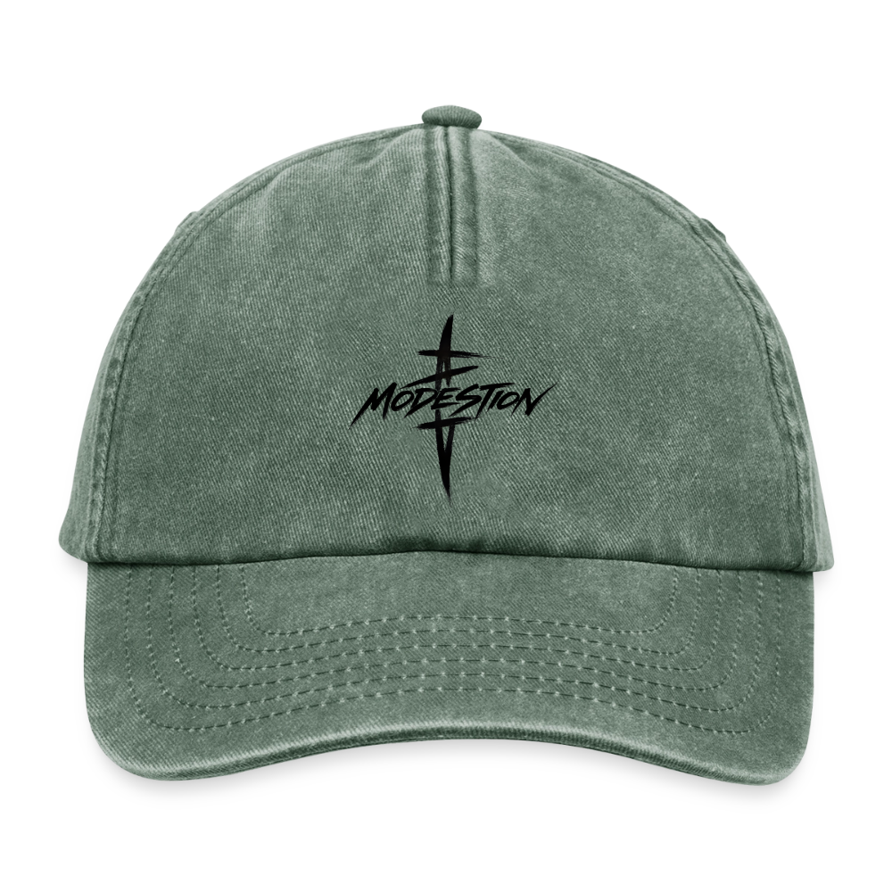 Relaxed Vintage Cap - vintage bottle green 