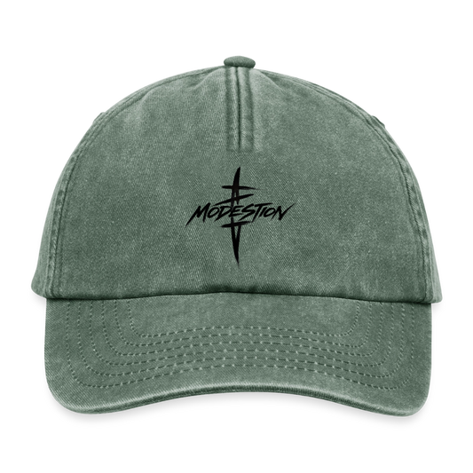 Relaxed Vintage Cap - vintage bottle green 