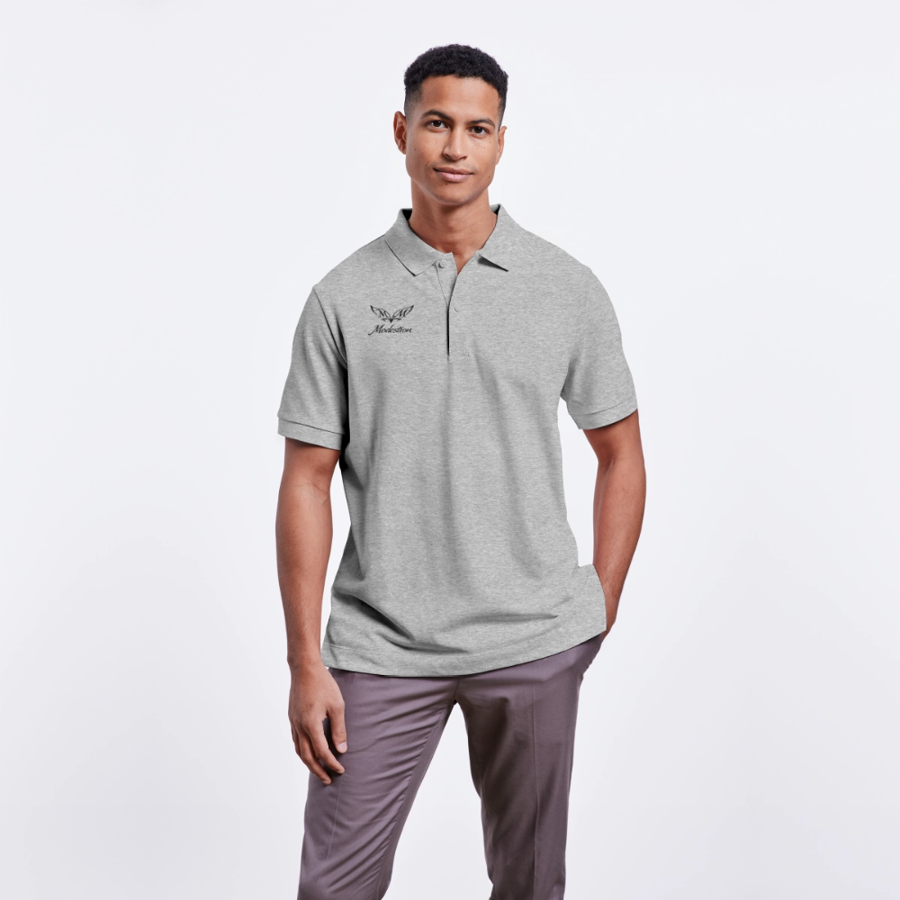 Stanley/Stella Unisex Organic Polo Shirt PREPSTER - heather grey