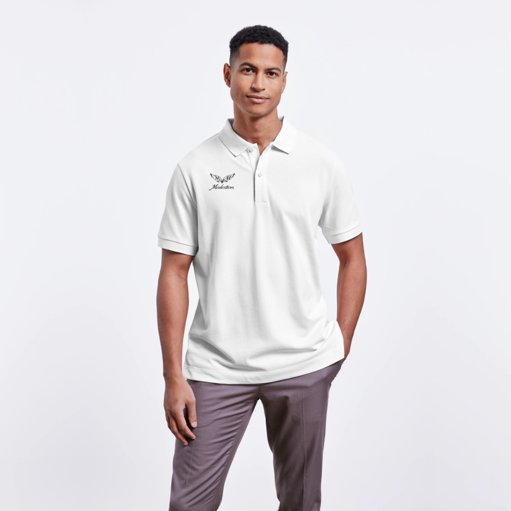 Stanley/Stella Unisex Organic Polo Shirt PREPSTER - white