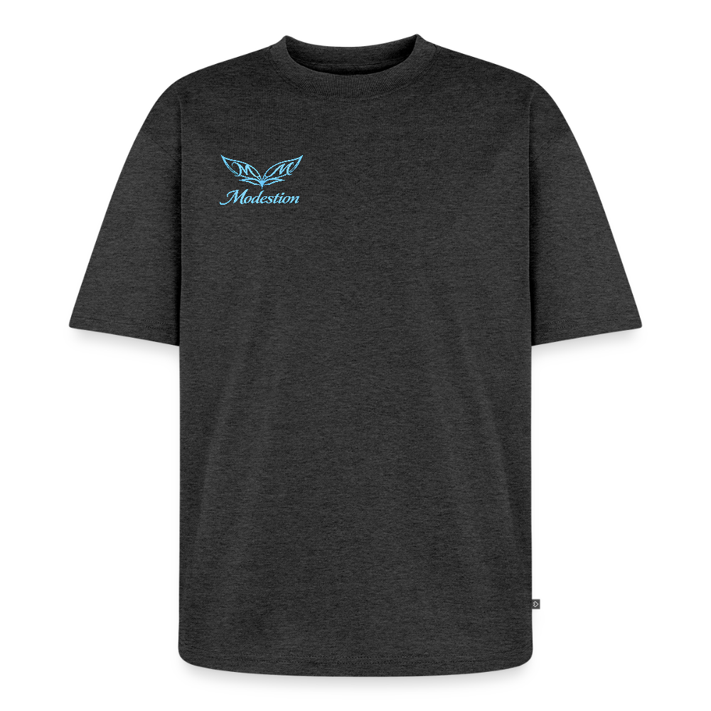 Unisex Premium Oversized Organic T-Shirt - heather anthracite