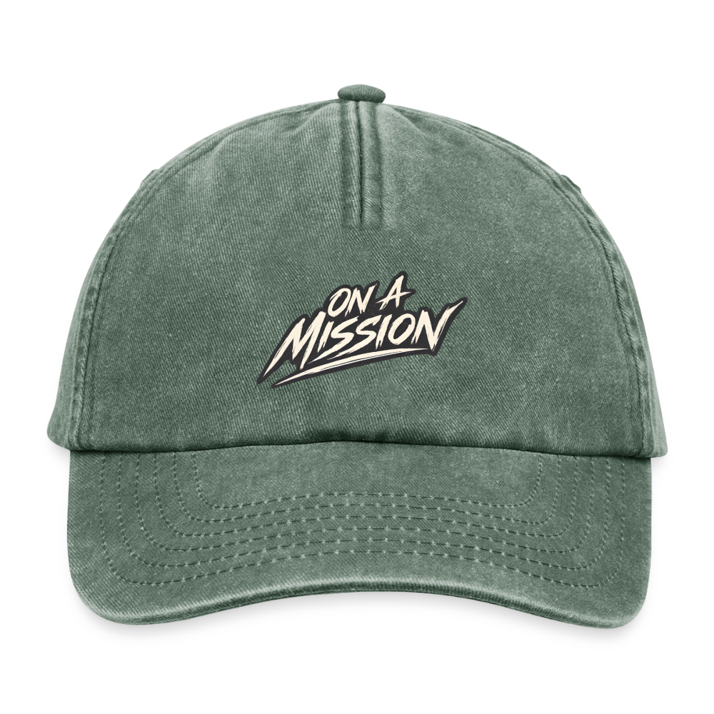 Relaxed Vintage Cap - vintage fles groen 