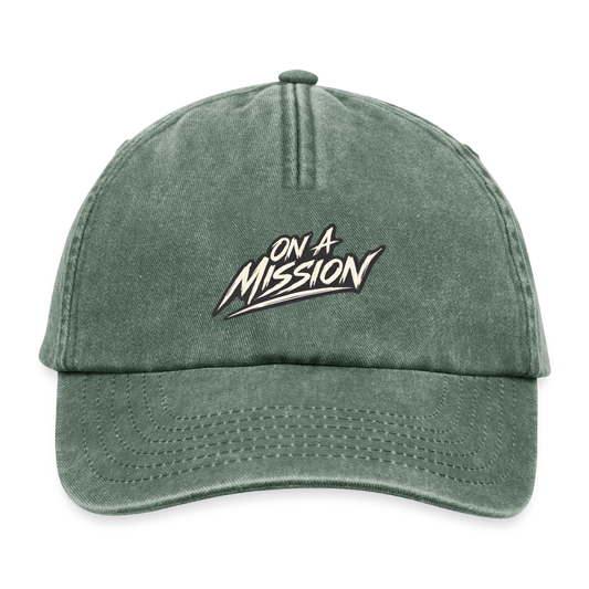 Relaxed Vintage Cap - vintage fles groen 