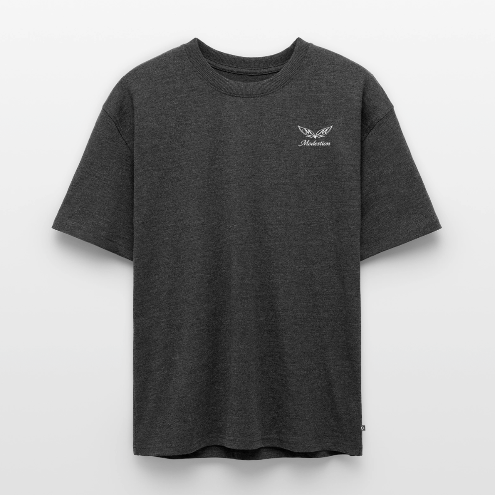 Unisex Premium Oversized Organic T-Shirt - heather anthracite
