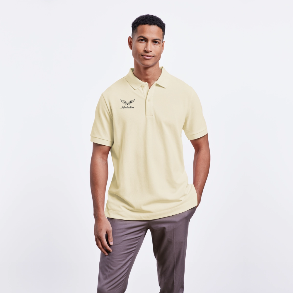 Stanley/Stella Unisex Organic Polo Shirt PREPSTER - soft Ecru