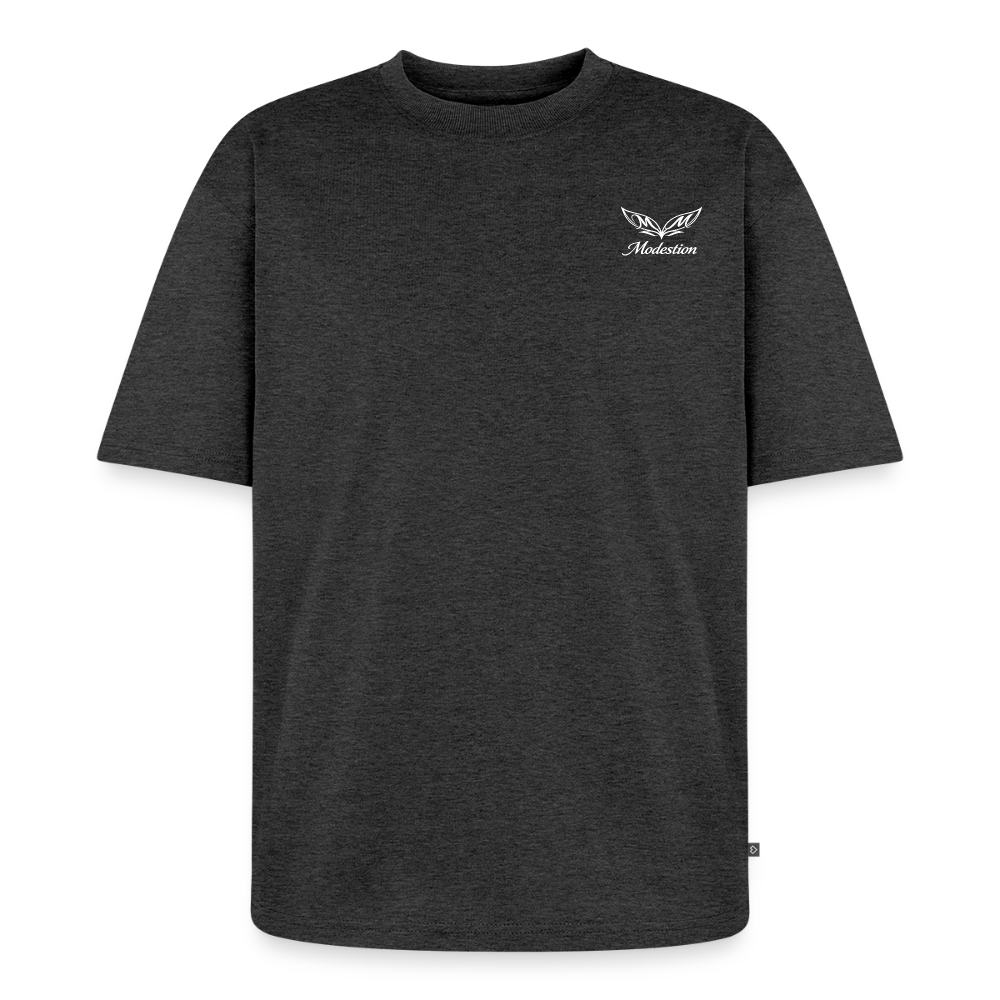 Unisex Premium Oversized Organic T-Shirt - heather anthracite