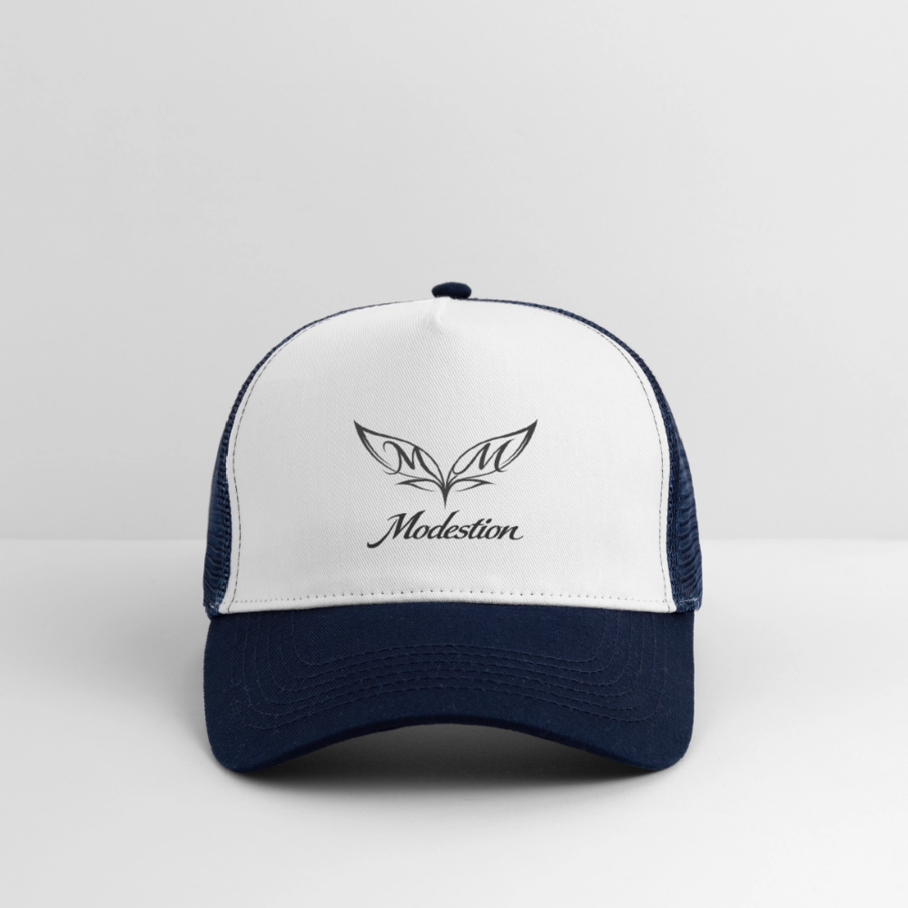 Trucker Cap - white/navy