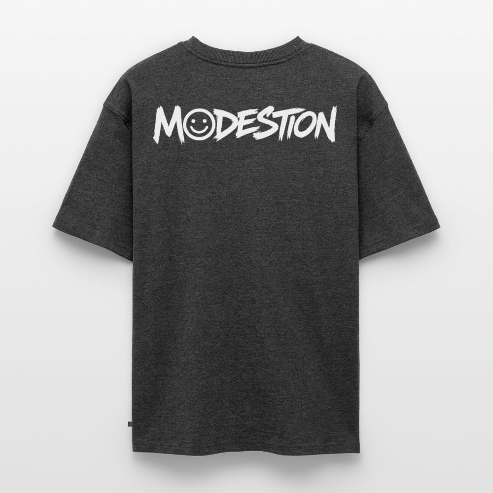 Unisex Premium Oversized Organic T-Shirt - heather anthracite