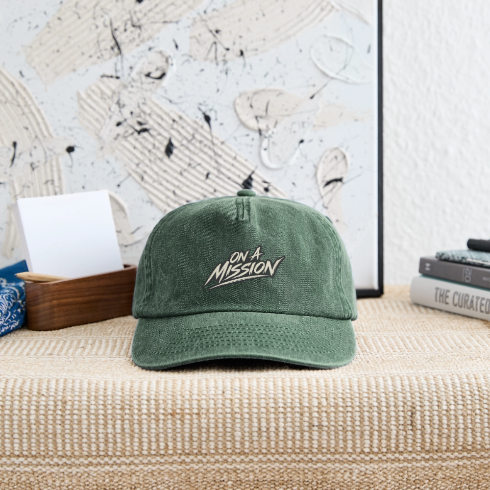Relaxed Vintage Cap - vintage fles groen 