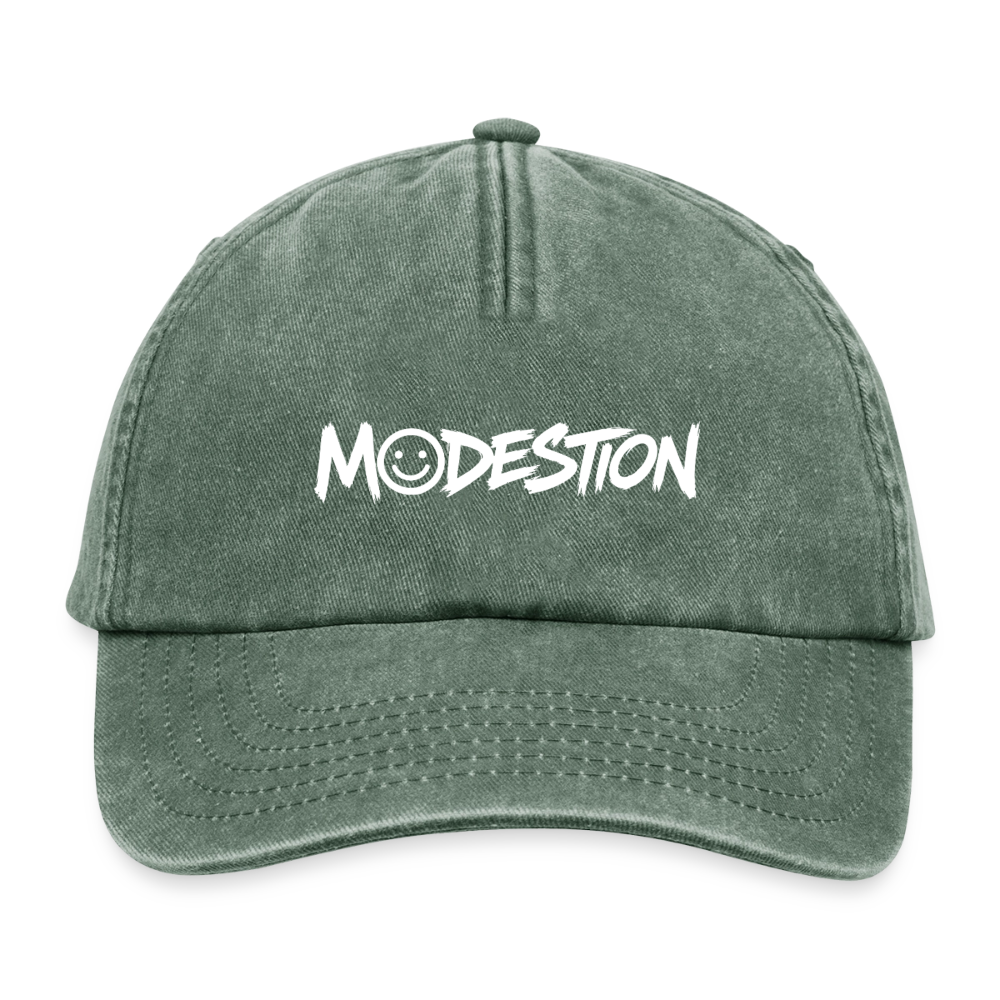 Relaxed Vintage Cap - vintage bottle green 