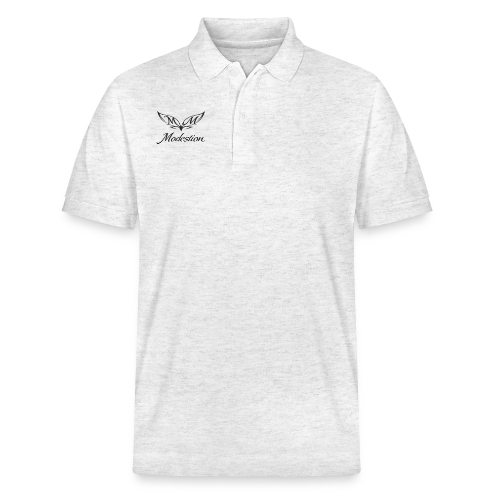 Stanley/Stella Unisex Organic Polo Shirt PREPSTER - heather white